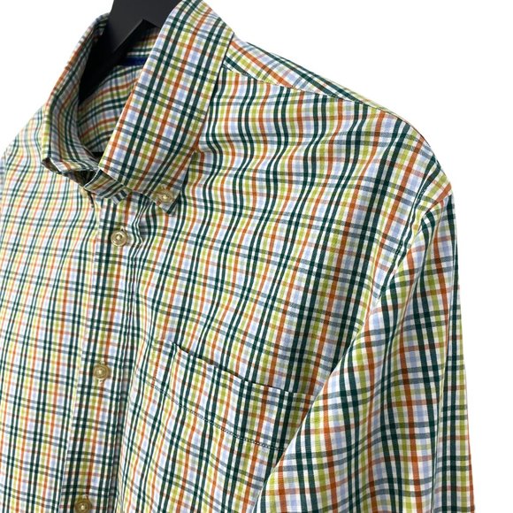 T.HARRIS LONDON Tattersall Plaid Button Down Shirt - Picture 10 of 16